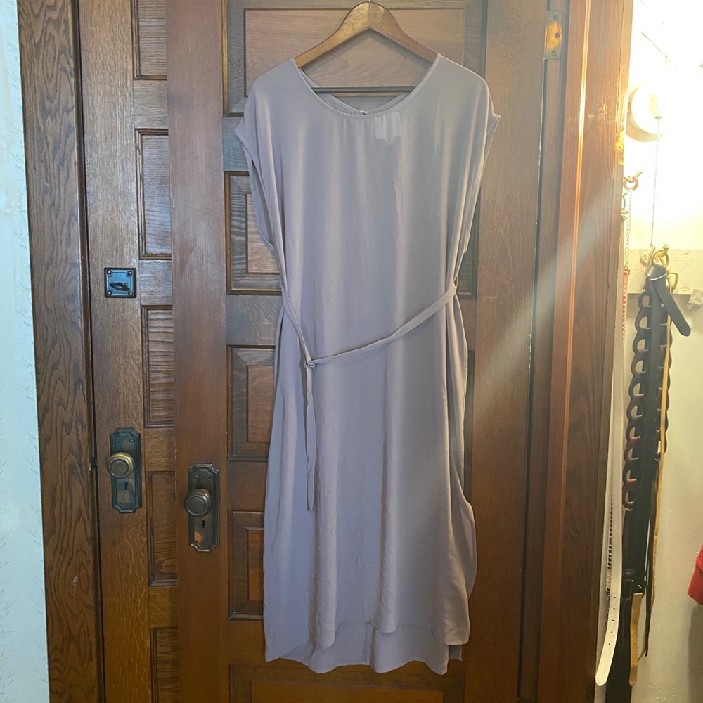 Over the tunic-tunic.